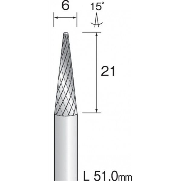 超硬カッター クロスカット 円錐
