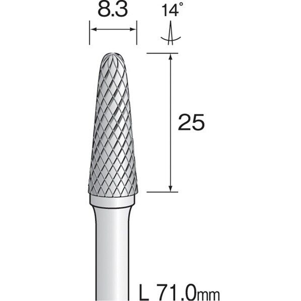 ミニモ 超硬カッター クロスカット Φ8.3