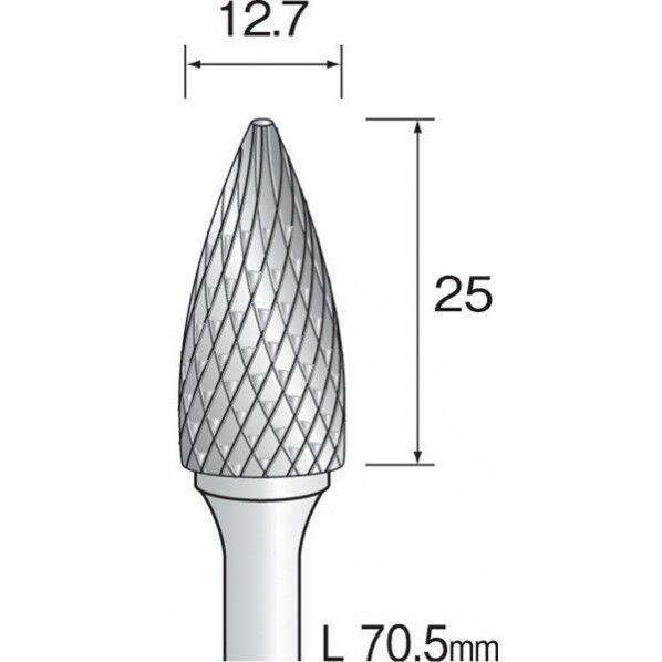 ミニモ 超硬カッター クロスカット Φ12.7