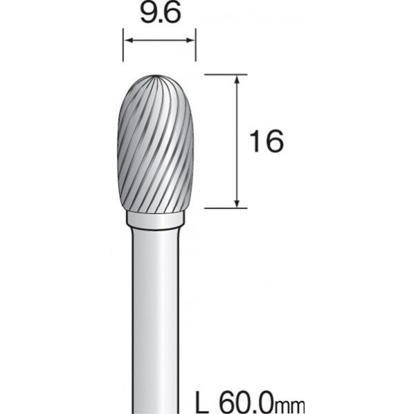 ミニモ 超硬カッター スパイラルカット Φ9.6