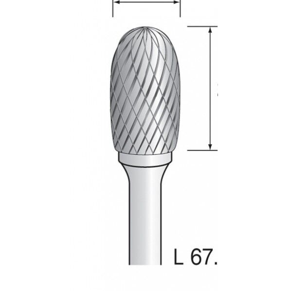 ミニモ 超硬カッター クロスカット Φ12.5