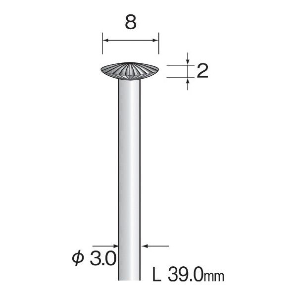 ハイスカッター ストレートカット