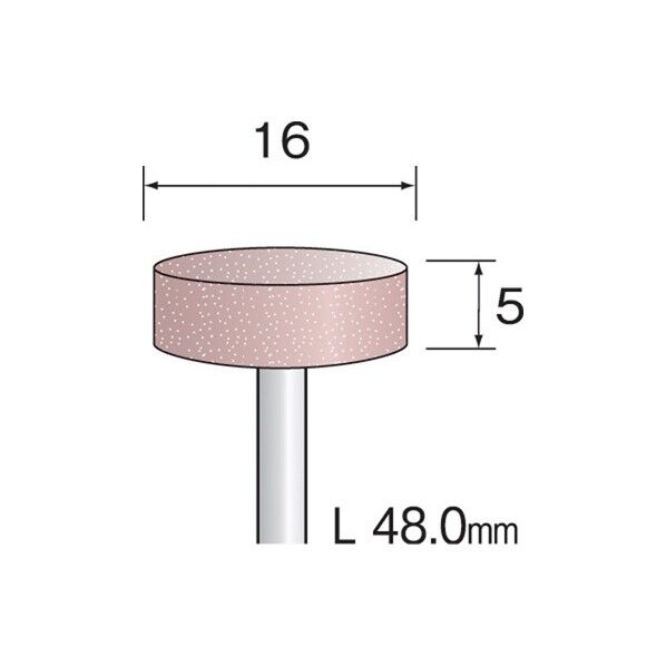 ミニモ PAピンク砥石#120 Φ16 (10本入)