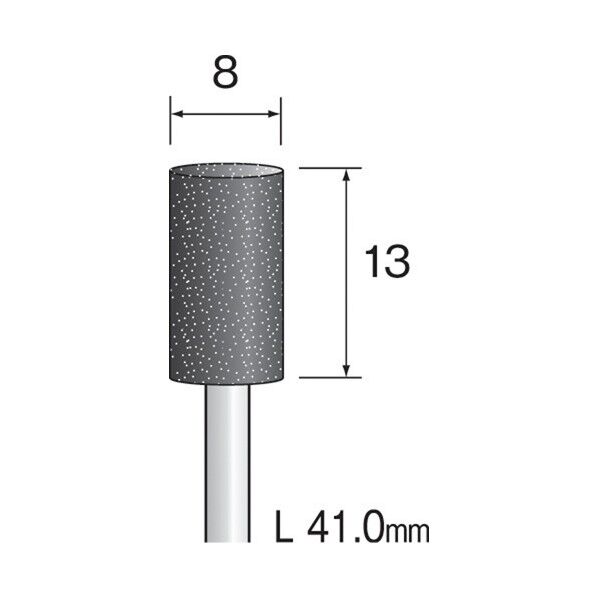 ミニモ ブラック砥石 A#60 Φ8 (10本入)