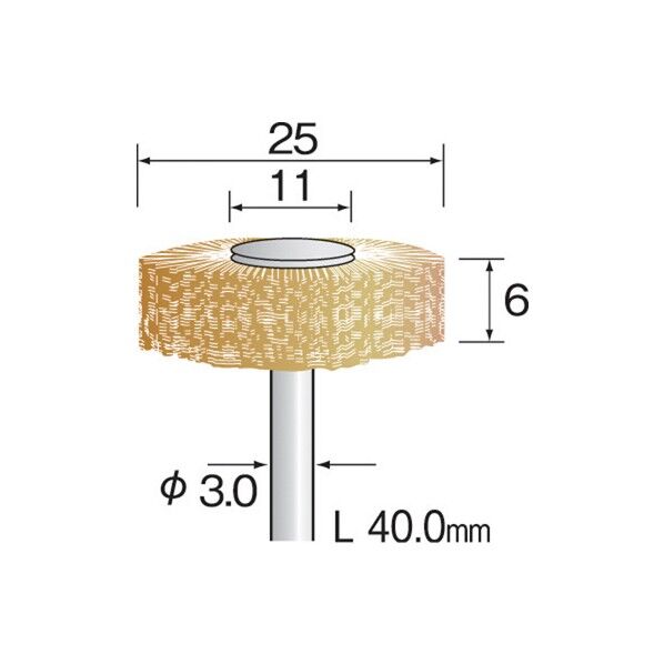 毛ブラシ ホイール パキンハード