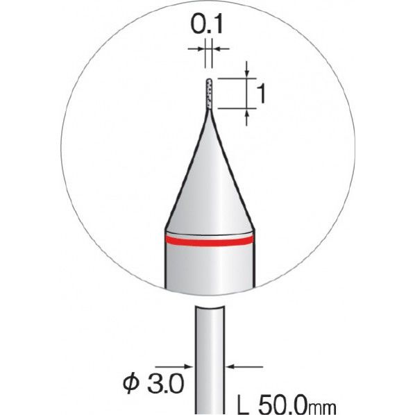 精密電着CBNバー 超硬軸