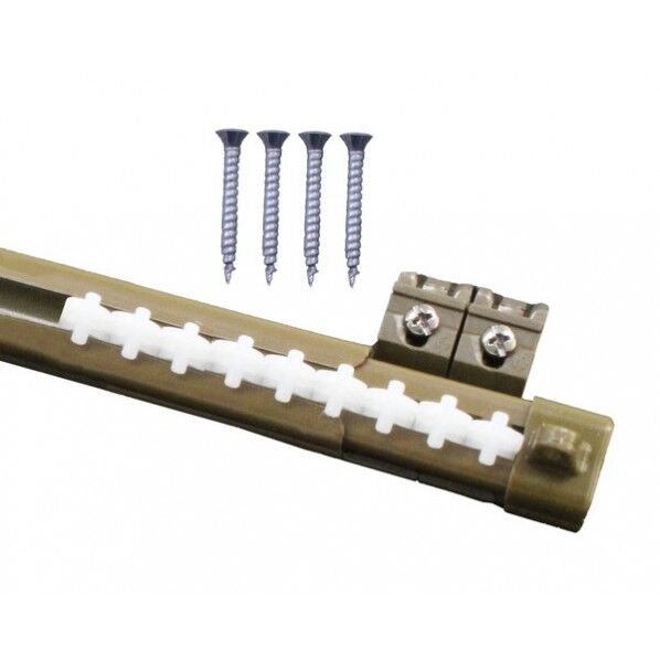 伸縮角型カーテンレールセット アンバー 60~100cm NEB-1 1個