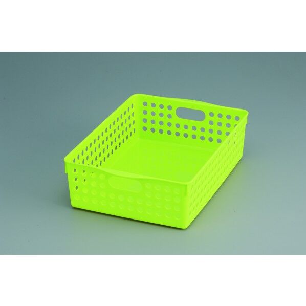ストックバスケット B5(浅型) グリーン #4573 1個