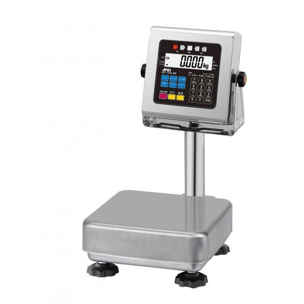 防水台秤 15KG検定付 地区4区(関東・中部・関西・中四国・九州地区) W250xD470xH430mm HV-15KCWP-K 1台