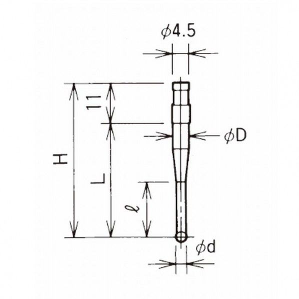 電子プローブTP1 S用ボールスタイラス