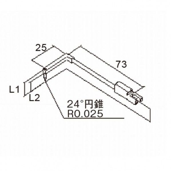 輪郭用高剛性触針 ねじれ面オフセット測定