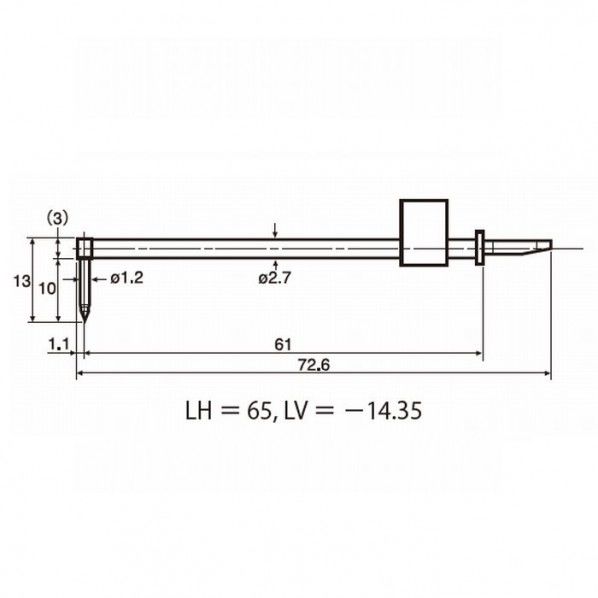 S2000DX SD用差し替え測定子 汎用測定子 DM47501 1個
