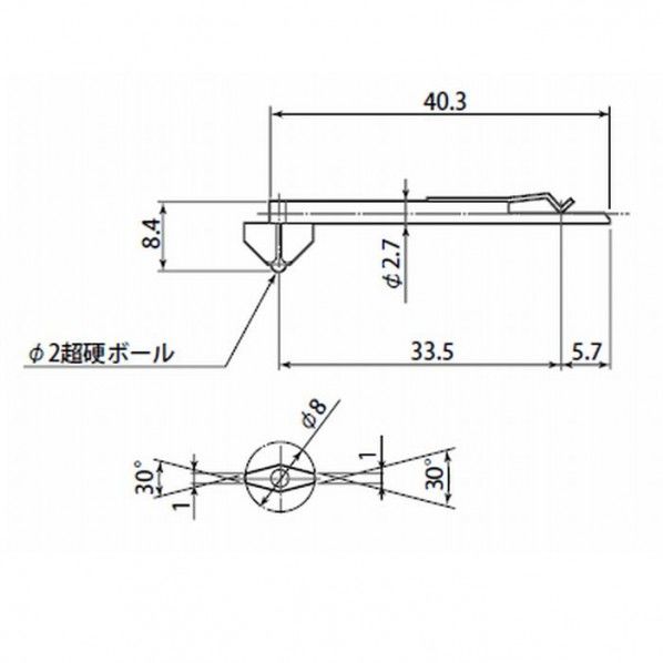 RONDCOM71C 72A 75GB R76A用測定子 EM47038 1個