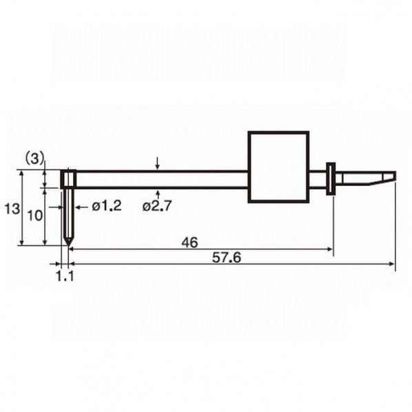 S-CREST S5000 S3000 SNEX用差し替え測定子 汎用測定子 DM48505 1個