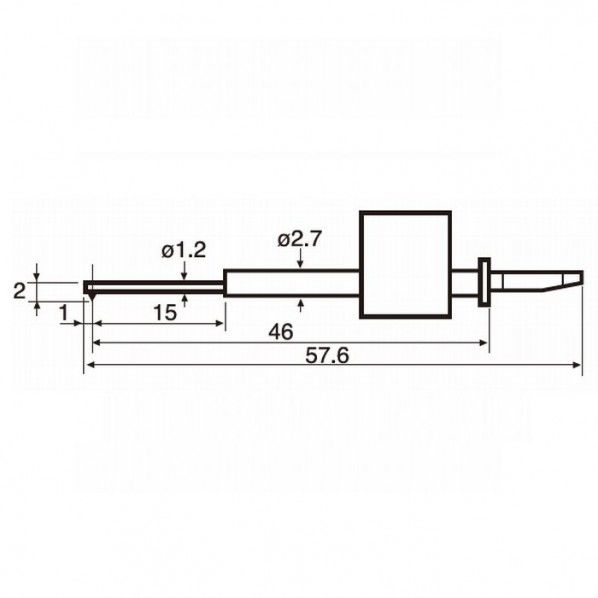 S-CREST S5000 S3000 SNEX用差し替え測定子 小穴用測定子 DM48513 1個