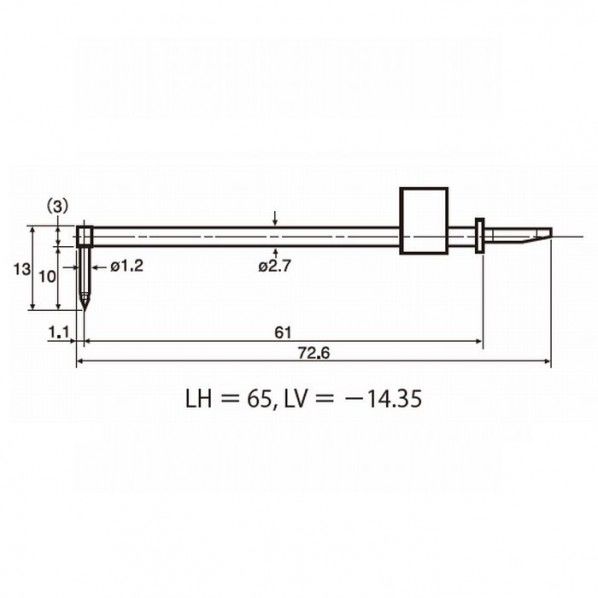 S2000DX SD用差し替え測定子 輪郭用測定子2倍アーム DM47513 1個