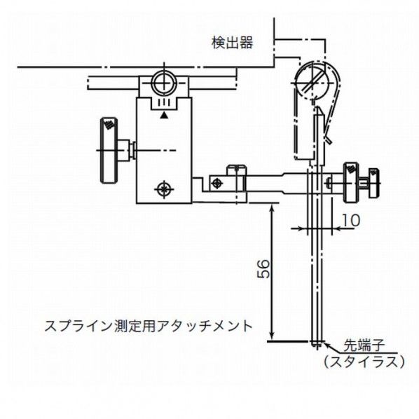RONDCOM71C 72A 73A 75GB R76A用スプライン測定用アタッチメント E-DA-R203B 1個