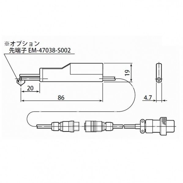 RONDCOM71C 72A 75GB R76A用薄型検出器
