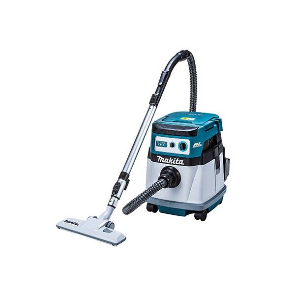 36V 充電式 集じん機 本体のみ(バッテリ・充電器別売) 青 ホース(内径32mm×1.7m/A-68127)、ロック付ベンディングパイプ(140G26-3)、ロック付伸縮パイプ(アルミ/140G19-0) VC155DZ 1点