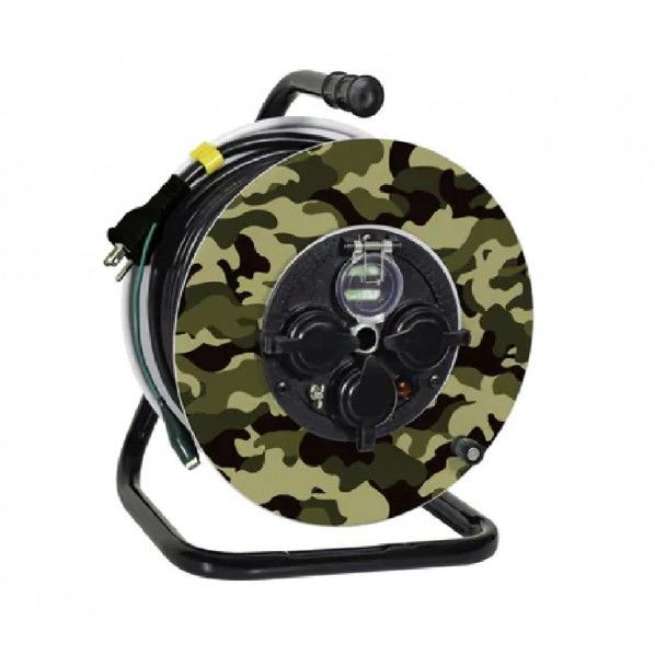 デザイン電工ドラム(迷彩柄) 迷彩柄 275×200×341 CO-33-S 1台