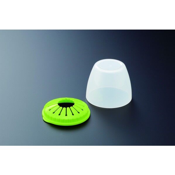 1124 ペットボトル用コップ グリーン 7.2×7.5×6Hcm 1個