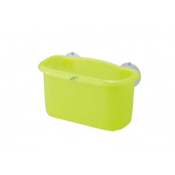 2104 リーフ チューブポケット グリーン 16.4×8.9×9Hcm 1個