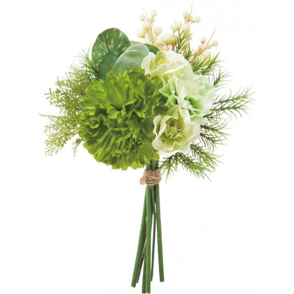 グリーンフラワーミックスバンドル GR 全長17.5cm・花径8cm FB -2516 1束