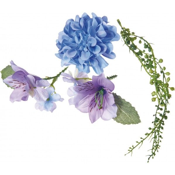 ダリアリースキット BLU 全長37cm･花径1.5～4cm FBC-8168 1コ