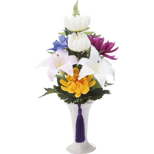 仏壇ユリポット MIX 全長45cm･幅25cm FP -0774 1コ