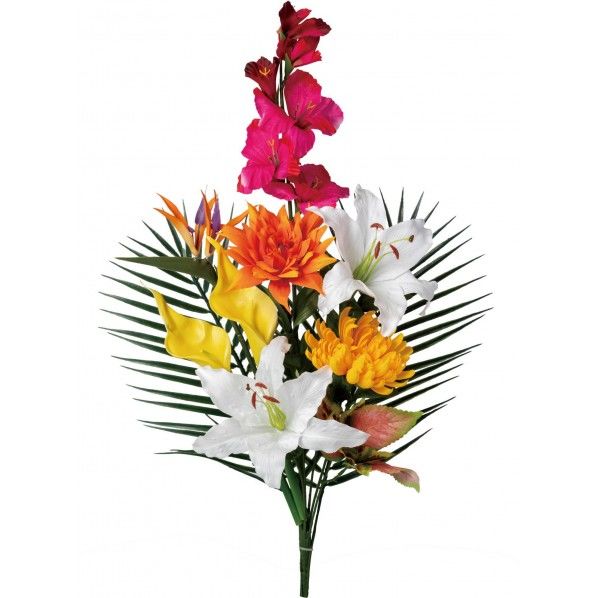 オリエンタル仏花ブッシュ MIX 全長70cm･花径10～18cm･幅32cm FP -0840 1本