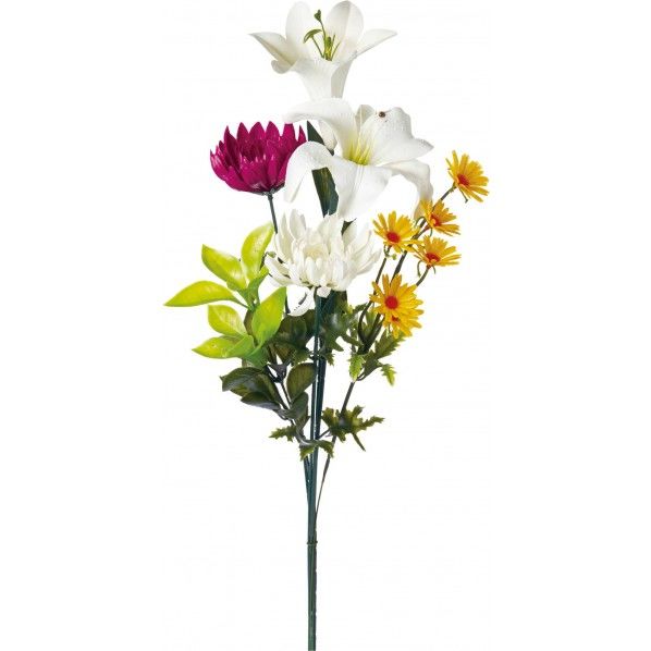 プラ仏花組花L MIX 全長70cm･幅28cm FP -0852 1束