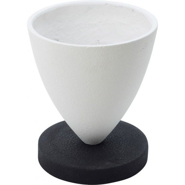 WHITE BLACK POT S PED-0062 1個