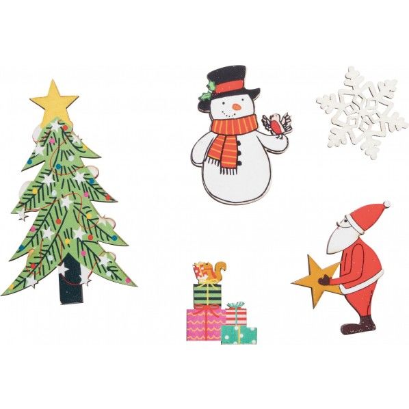 カラフルクリスマスシ-ンパーツ5P COH-948 1セット