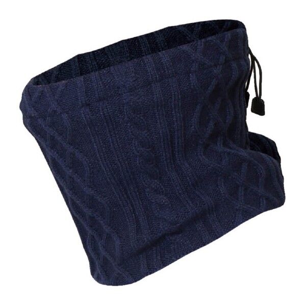 編柄ネックウォーマー カラー:ネイビー サイズ:フリー B-24 1着