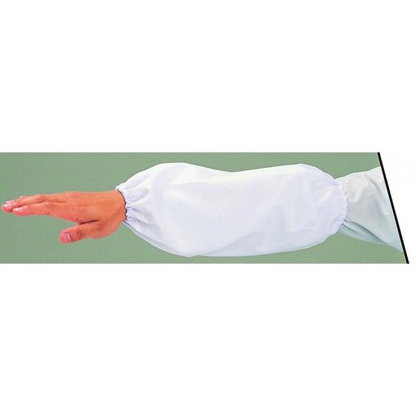 腕カバーブロード両ゴム (白) 全長:37cm #914 12双