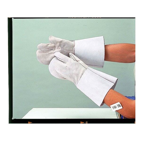 牛床革手袋 3本指 溶接用 HK-3 フリーサイズ 461 1双