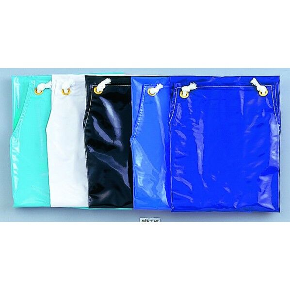 エナメルエプロン 防水 3 ブルー 1着