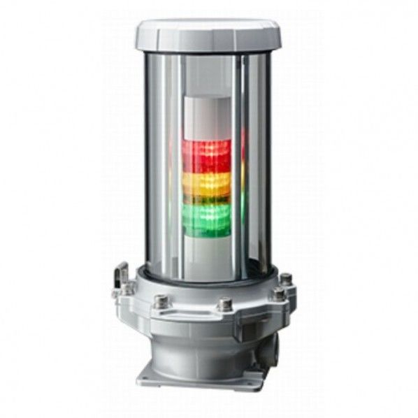 シグナル・タワー防爆積層信号灯 赤・黄・緑 φ60mm(信号灯部) EDLR-302F-RYG 1個
