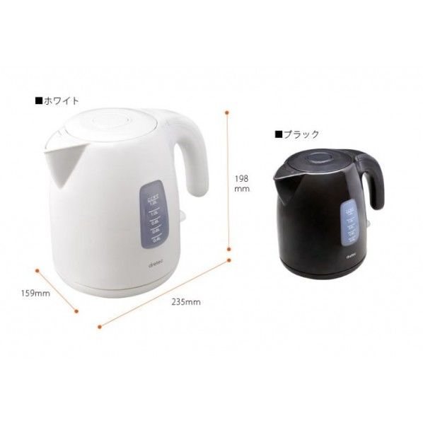 電気ケトル ホワイト PO-341WT 1個