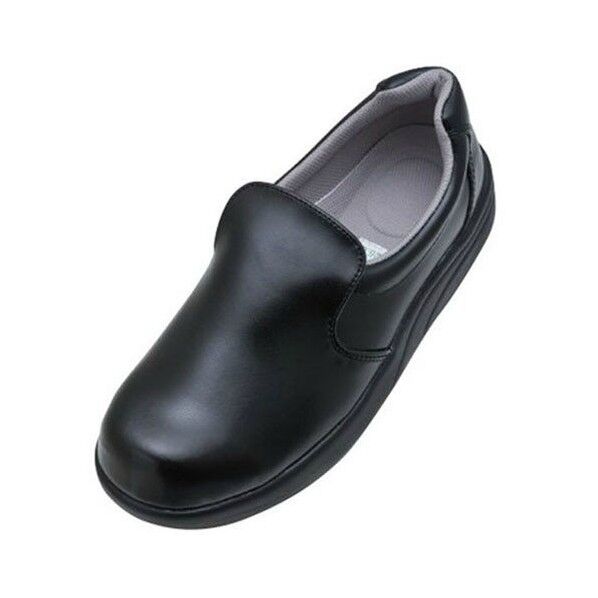 布靴 厨房靴 シェフメイトセーフティー α-300 黒 24.5cm E0635CI 1204624 1点