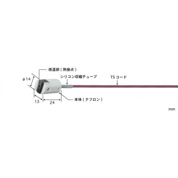 安立計器 マグネット内蔵温度センサ 熱電対タイプE MG-21E-TS1-ASP 1点