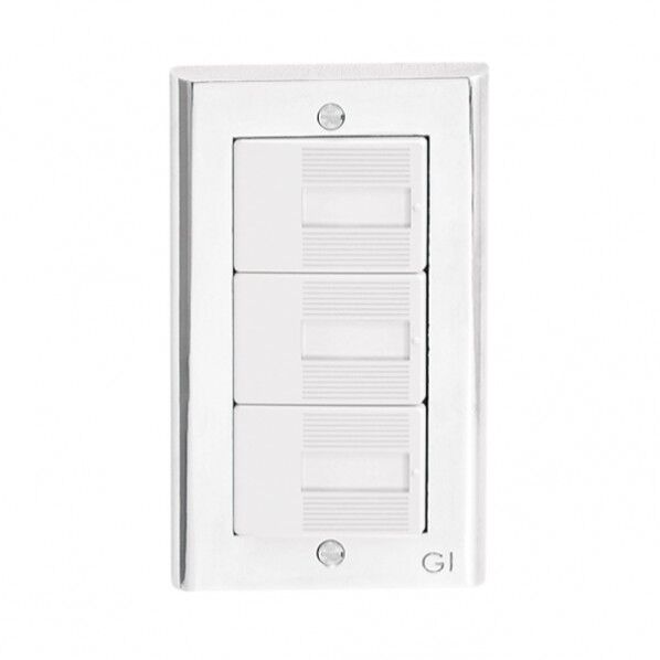 スイッチプレート PC CR クローム色 幅70×高さ120×厚さ9mm 790211(264-79211) 1個