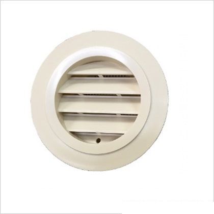 フジテック PC丸型ガラリ ミルキーホワイト 75mm 50036...