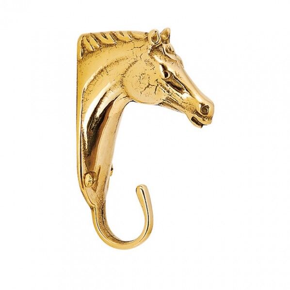 フック ホースヘッド S 金色 幅28×高さ90×奥行55mm 610016(264-61016) 1個