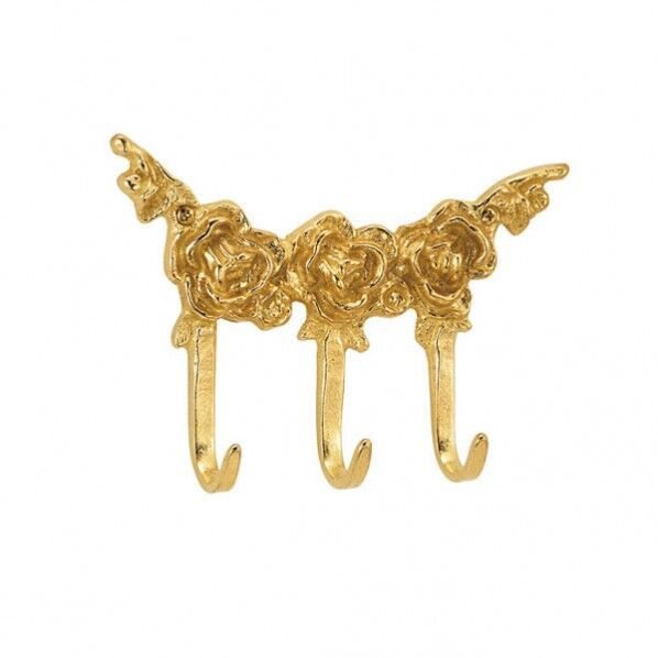 キーフック ローズ 3F 金色 幅160×高さ108×奥行33mm 610021(264-61021) 1個