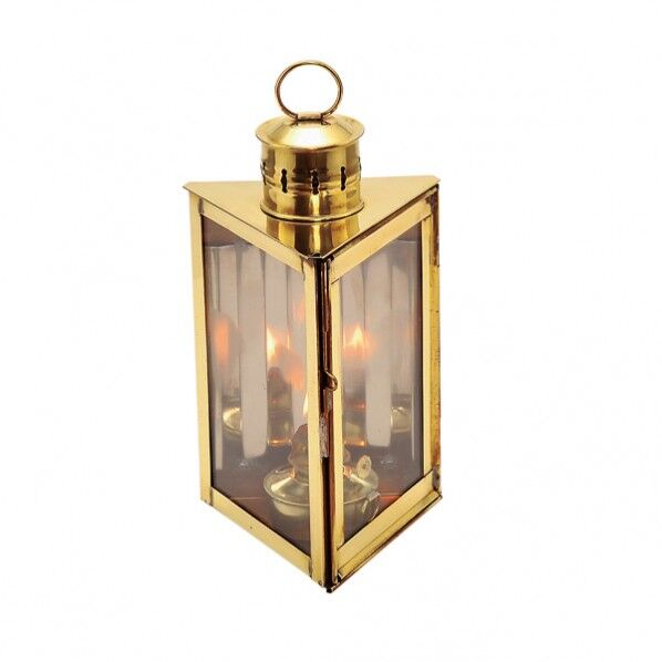 オイルランプ トライアングル 金色 幅165×高さ290×奥行143mm 700089(264-70089) 1個