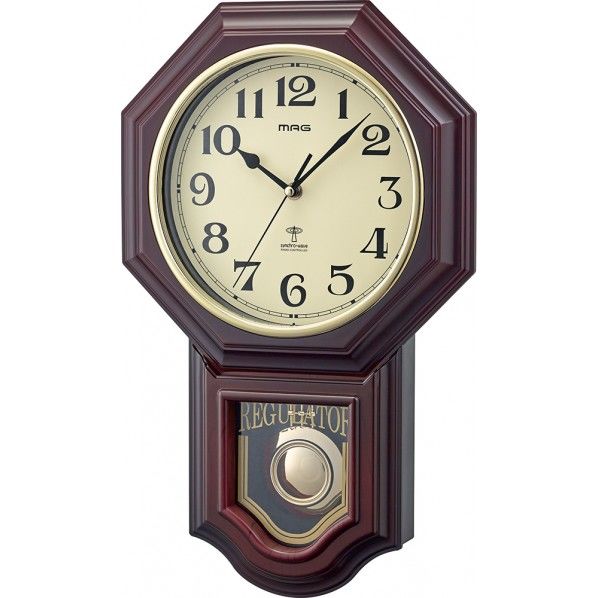 インテリア掛時計 鹿鳴館DX 473×297×74mm W-640 BR 1個