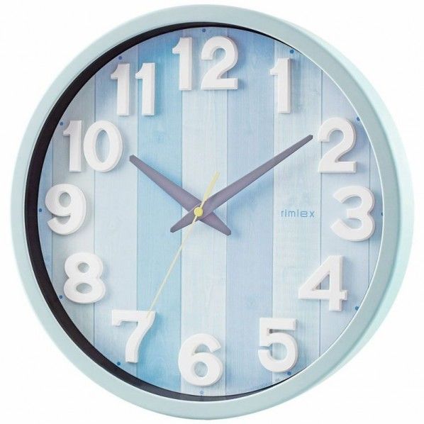 MAG private アナログ電波掛時計 ナタリー 312×312×47mm W-658 BU-Z 1個