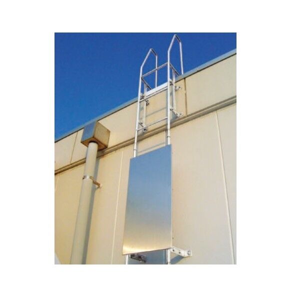 パイプステップ用SUSステップ 昇降禁止板 H920mm×W480mm 241796 1台