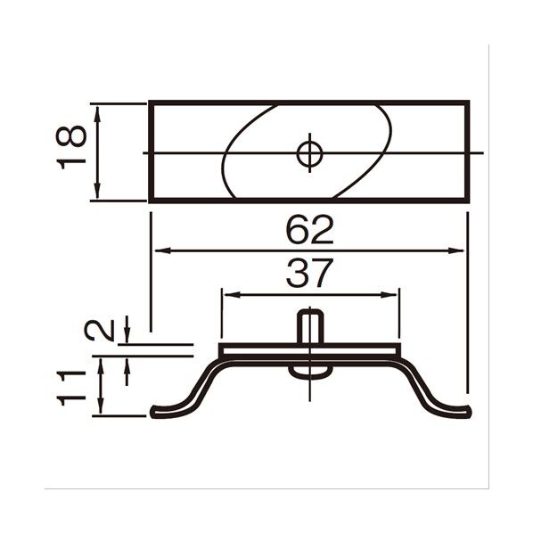 笠木金物用アンカー 127676 1個